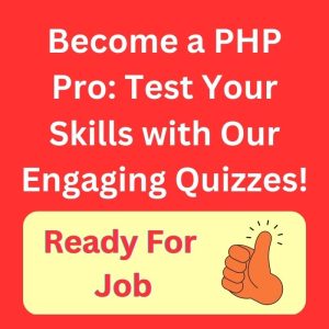 php mcq questions with answers
