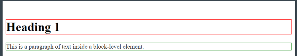 Block Level Elements